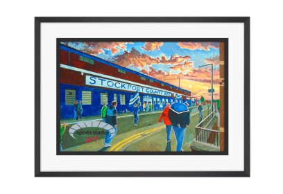 Edgeley Park Stadium 'Going to the Match' Fine Art Print - Stockport County FC